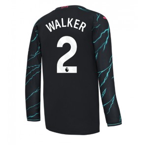 Maillot de foot Manchester City Kyle Walker #2 Troisième 2023-24 Manche Longue